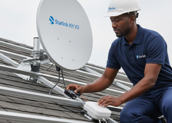 starlink kit and technician