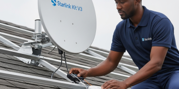 starlink kit and technician